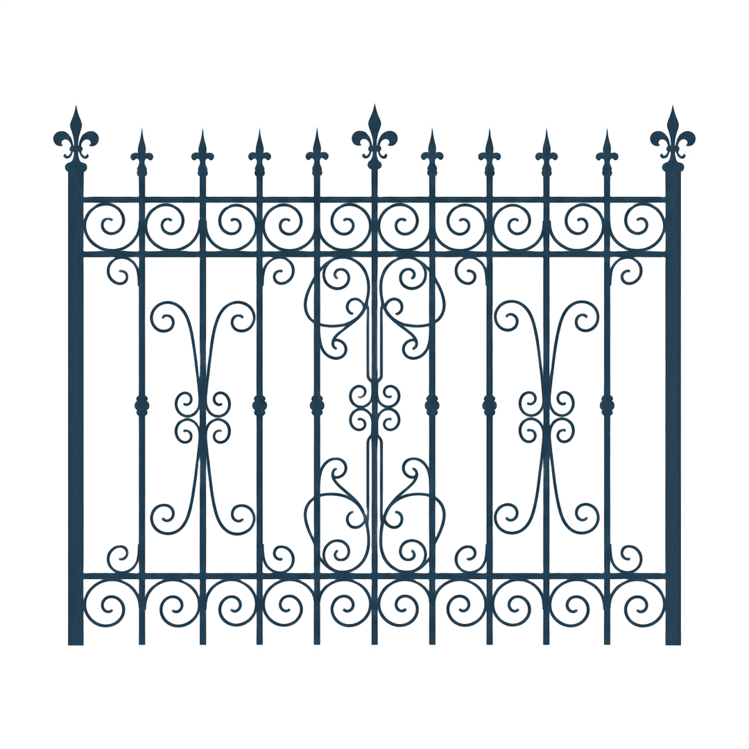 Ilustrasi Besi Tempa Klasik