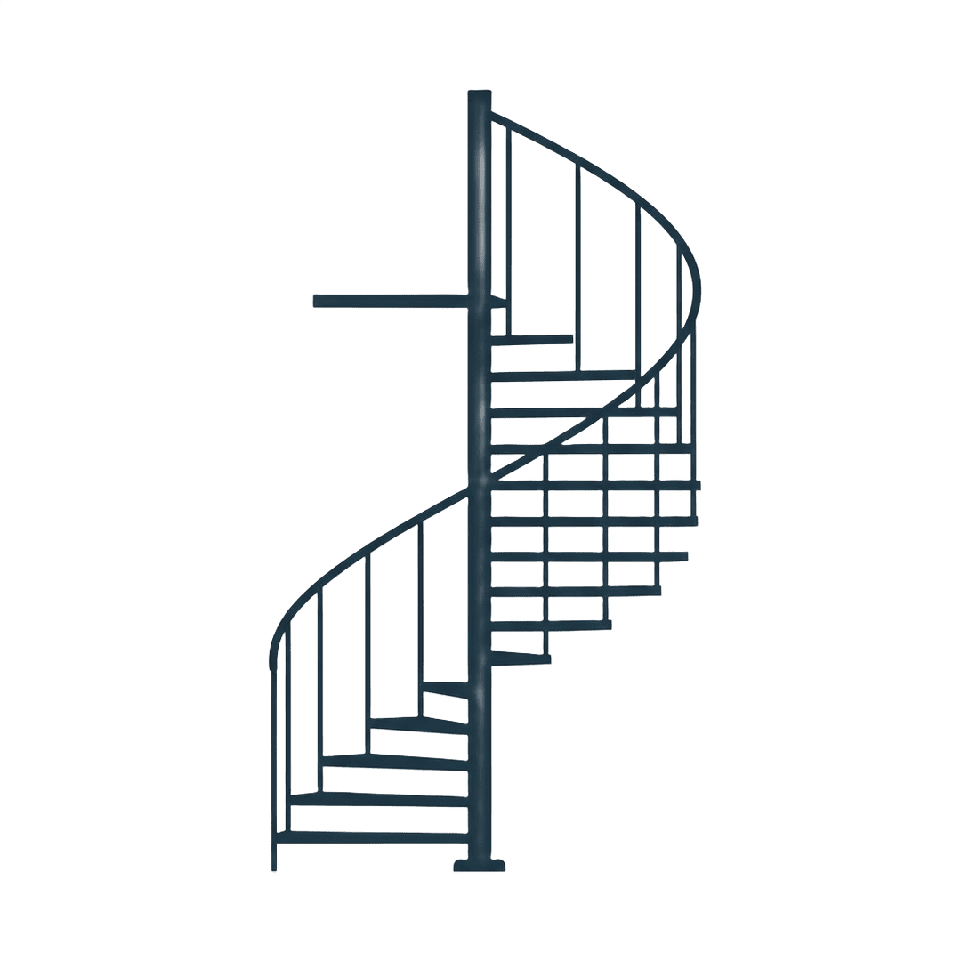 Ilustrasi Tangga Putar