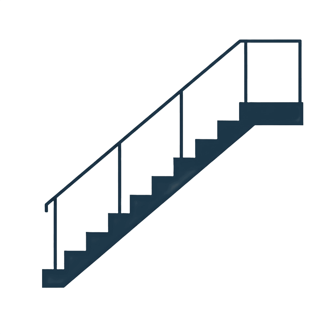 Ilustrasi Tangga Besi